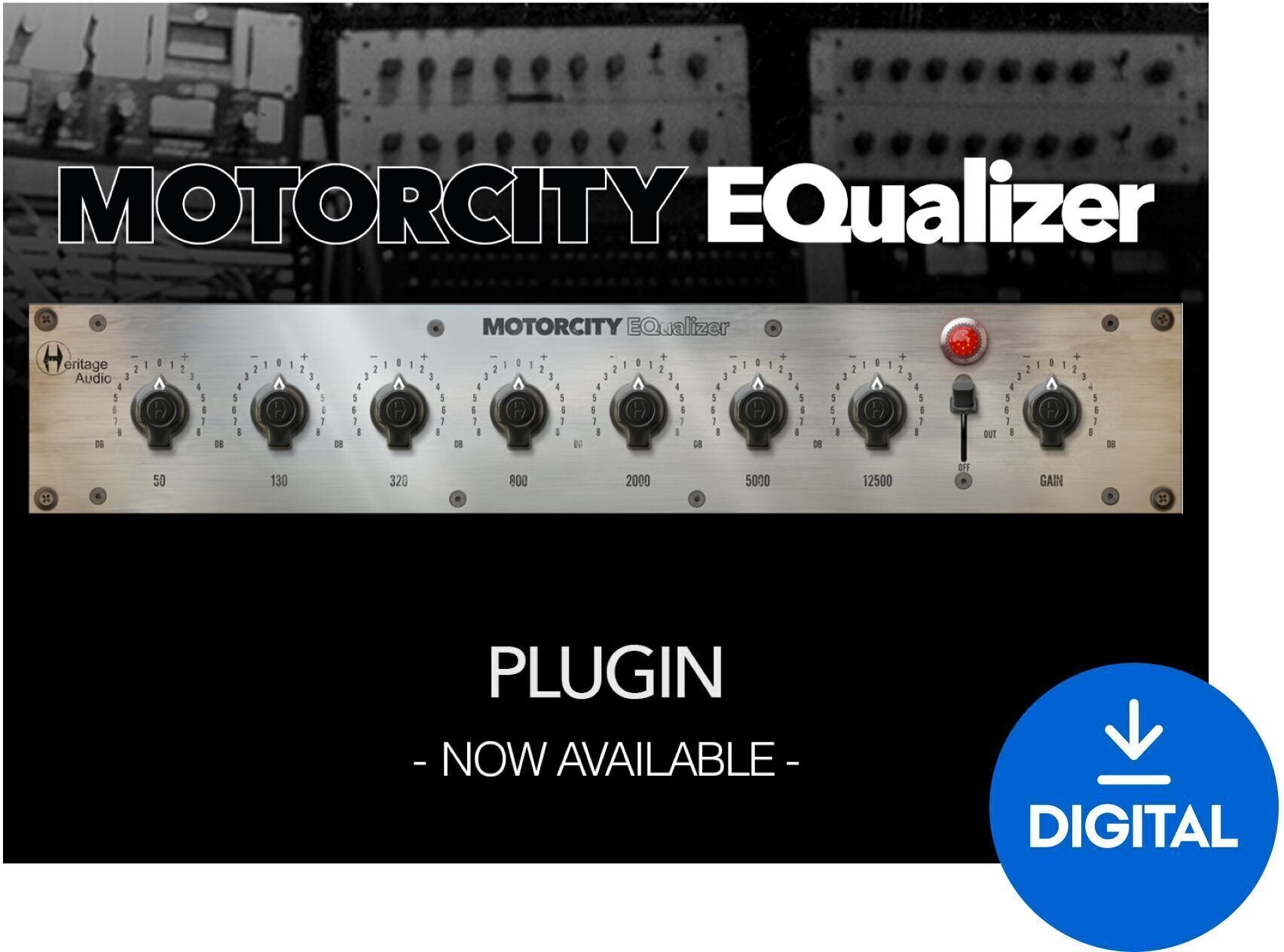 Studijski software plug-in efekt Heritage Audio Motorcity EQualizer (Digitalni izdelek)