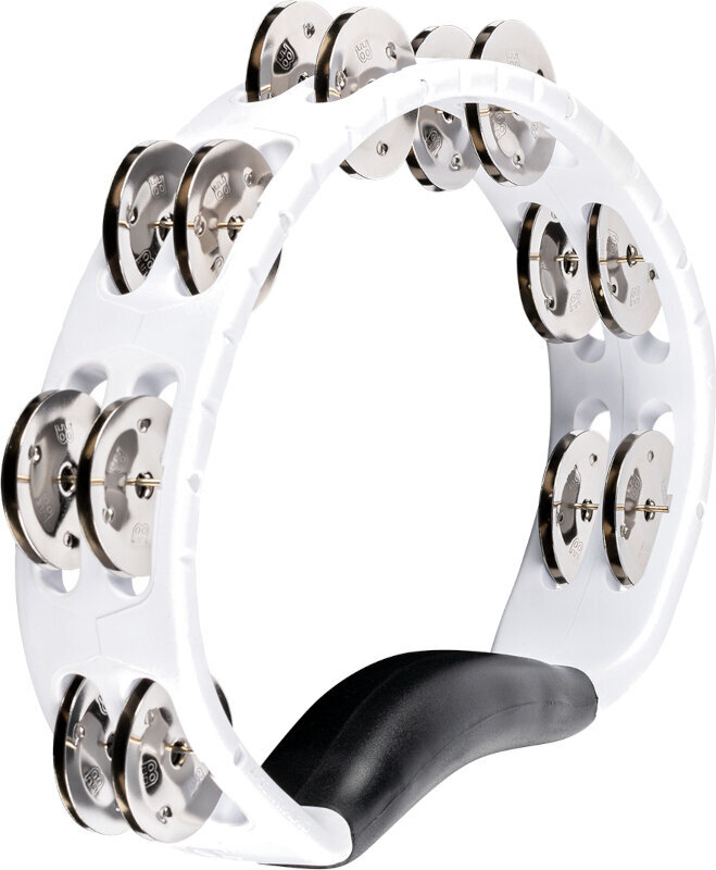 Pandeireta clássica Meinl HTMT1WH Headliner Series Hand Held ABS White Pandeireta clássica