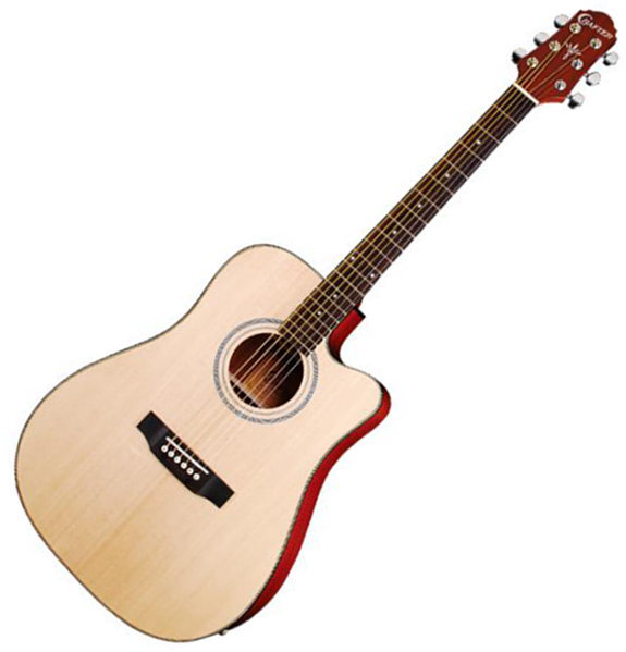 Dreadnought elektro-akoestische gitaar Crafter HDC-24EQ NT