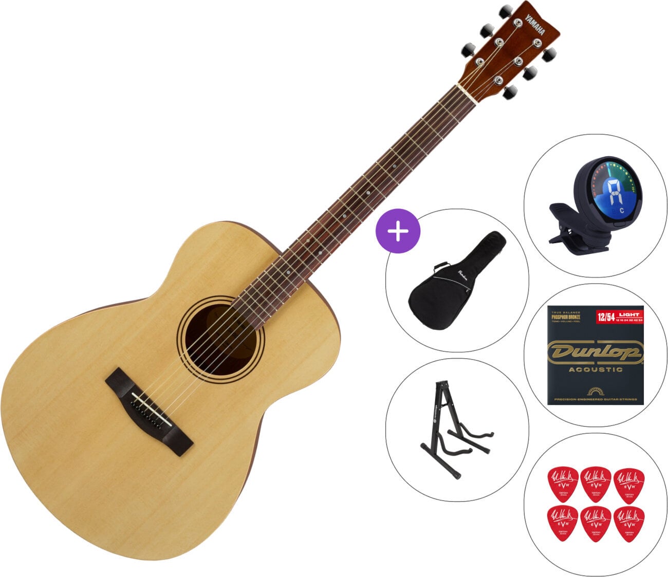 Akustická kytara Yamaha FS400 SET 2 Natural Satin Akustická kytara