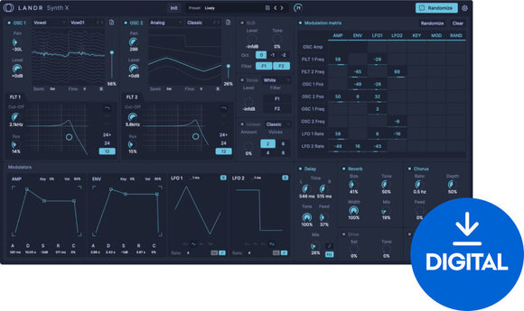 VST instrumentas LANDR Synth X - 1