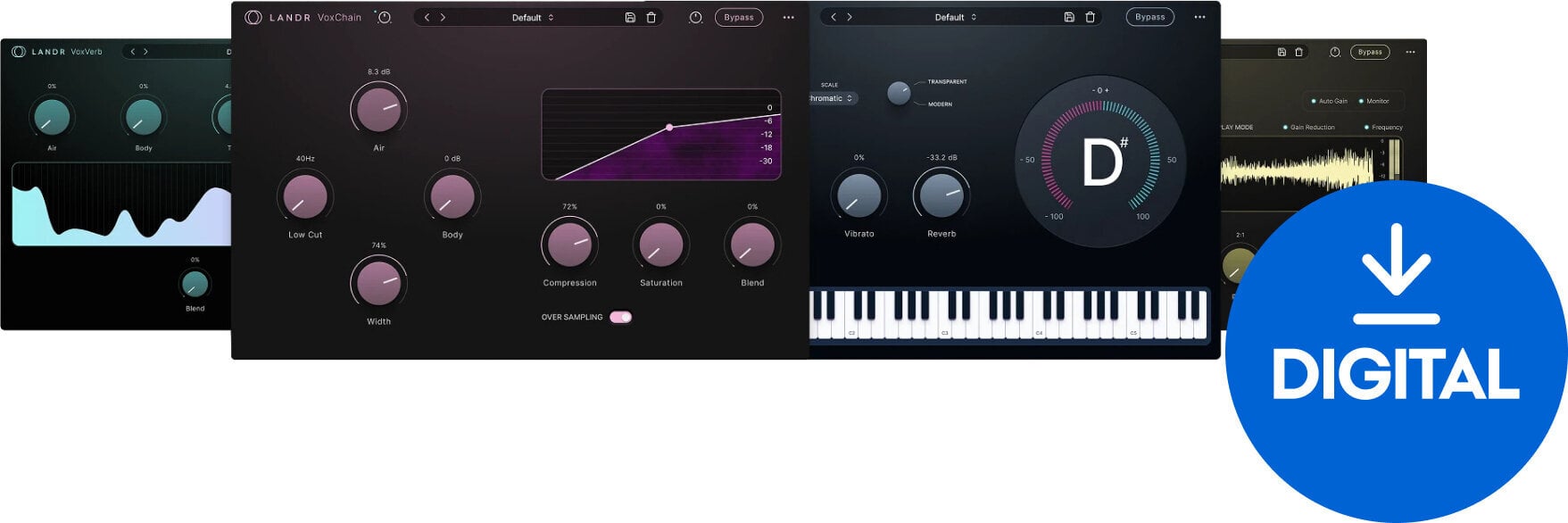 Virtuális effekt LANDR Vocal Plugin Bundle (Digitális termék)