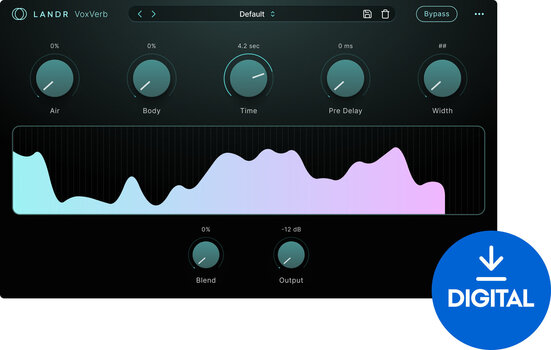 Programski Plug-In efekti LANDR VoxVerb (Digitalni proizvod) - 1