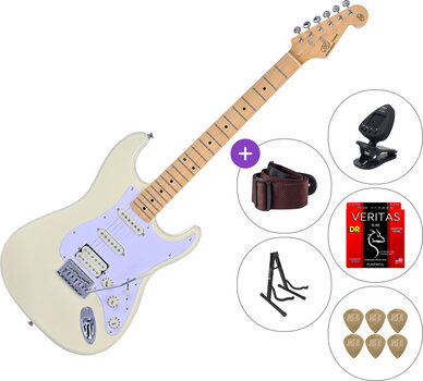 Electric guitar SX SST57+ /HSS SET 3 Vintage White Electric guitar - 1