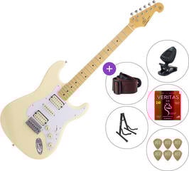 Elektrisk guitar SX SST57+ /HSH SET 3 Vintage White Elektrisk guitar