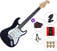 Electric guitar SX SST62+ /HSH SET 3 Black Electric guitar