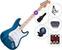 Elektrisk guitar SX SST/ASH SET 3 Trans Blue Elektrisk guitar
