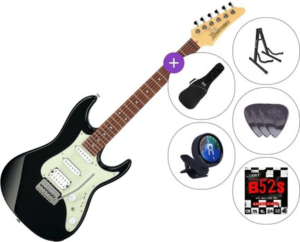 Elektrická kytara Ibanez AZES40-BK SET 3 Black Elektrická kytara - 1