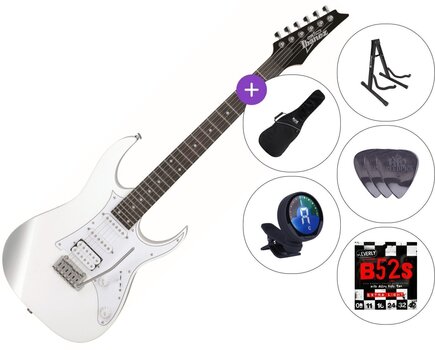 Elektrisk guitar Ibanez GRG140-WH SET 3 White Elektrisk guitar - 1