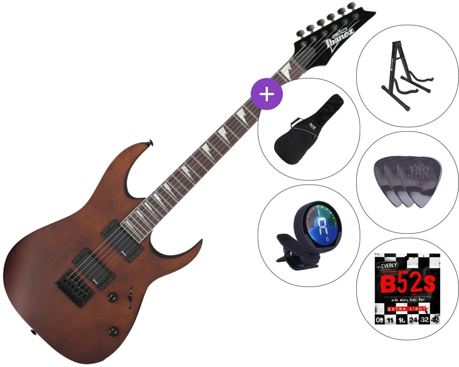Elektrinė gitara Ibanez GRG121DX-WNF SET 3