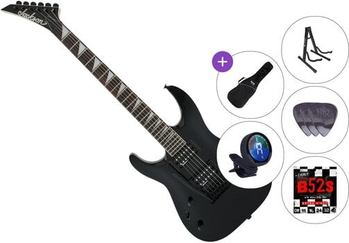 Električna kitara Jackson JS22L DKA Dinky Gloss AH SET 3 Satin Black Električna kitara - 1