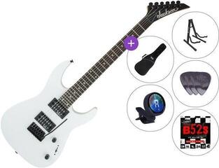 Electric guitar Jackson JS12 Dinky AH SET 3 Snow White Electric guitar