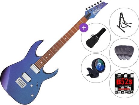 Elektrisk guitar Ibanez GRG121SP-BMC SET 3 Blue Metal Chameleon Elektrisk guitar - 1