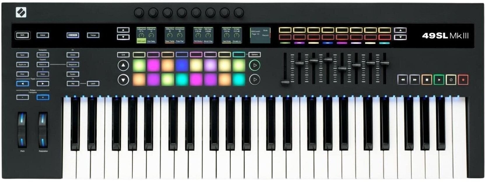 Teclado principal Novation 49SL MKIII Teclado principal Black