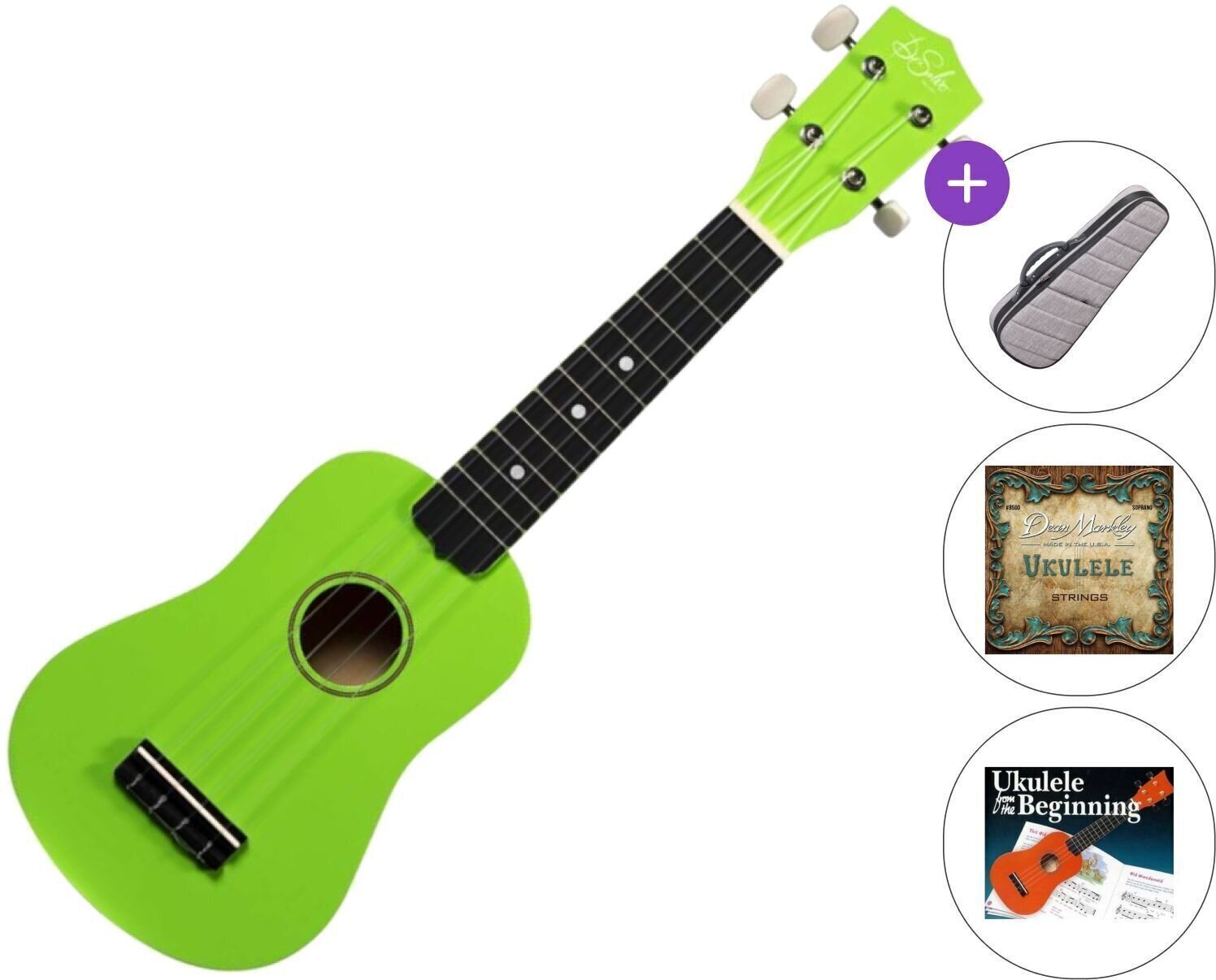 Σοπράνο Γιουκαλίλι De Salvo UKSGR SET Green Σοπράνο Γιουκαλίλι