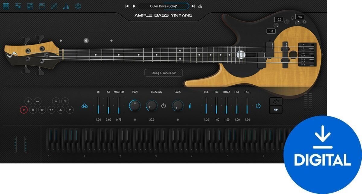 VST Instrument Ample Sound Ample Bass Y - ABY (Digital product)