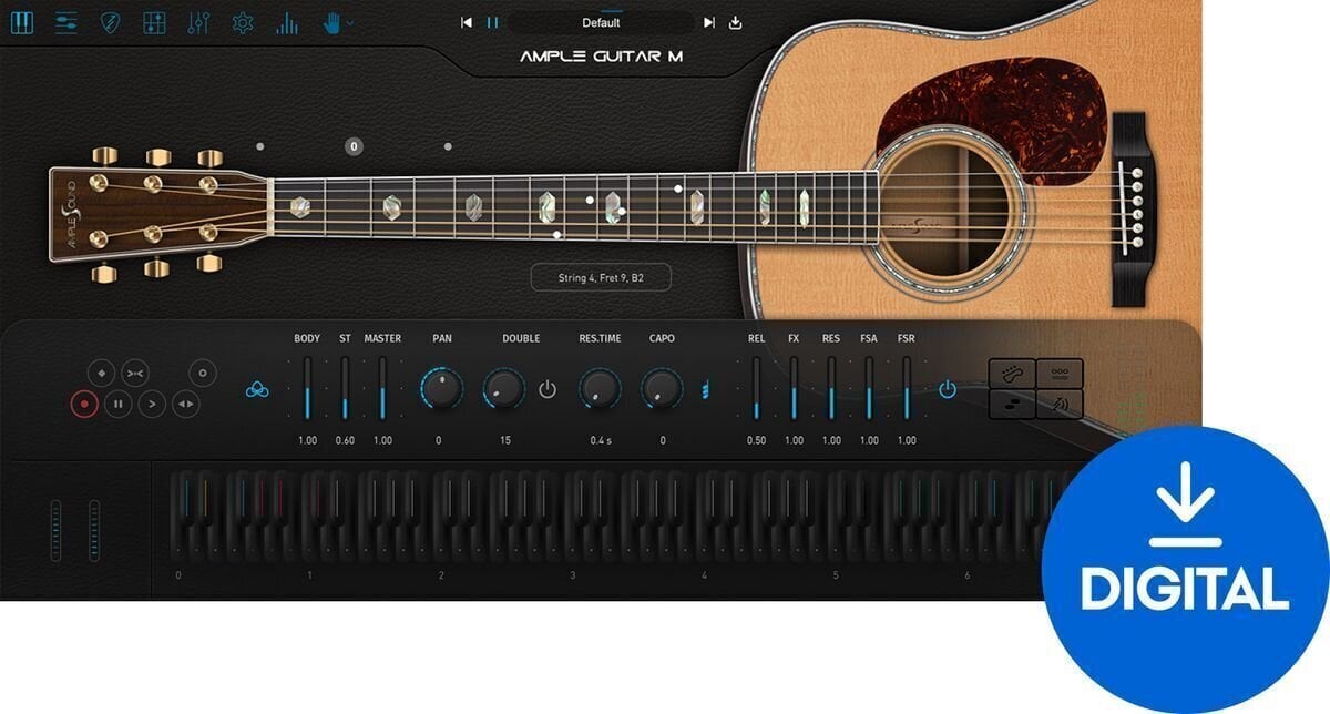 VST Instrument Ample Sound Ample Guitar M - AGM (Digital produkt)