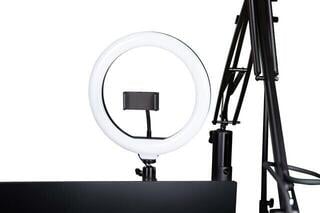 Holder for smartphone or tablet Gator Frameworks ID Series Creator Tree Ring Light Fixture