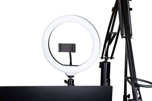 Holder for smartphone or tablet Gator Frameworks ID Series Creator Tree Ring Light Fixture - 1