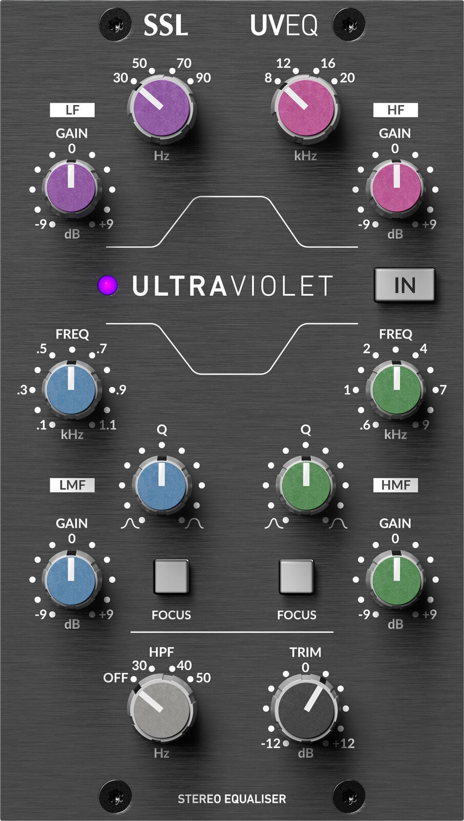 Equalizador Solid State Logic 500-Series Ultraviolet Stereo EQ Equalizador