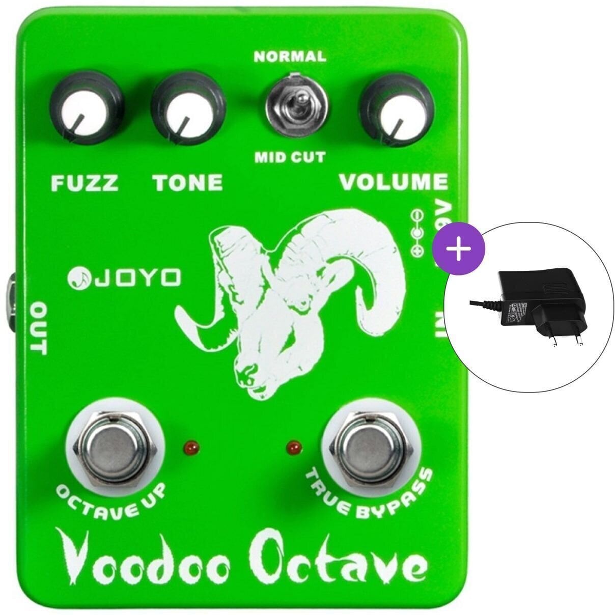 Efeito para guitarra Joyo JF-12 Voodoo Octave SET Efeito para guitarra