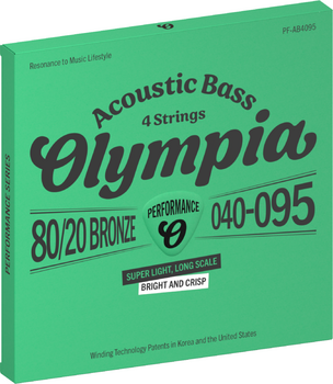 Cordas para baixo acústico Olympia PF-AB4095 Cordas para baixo acústico - 1