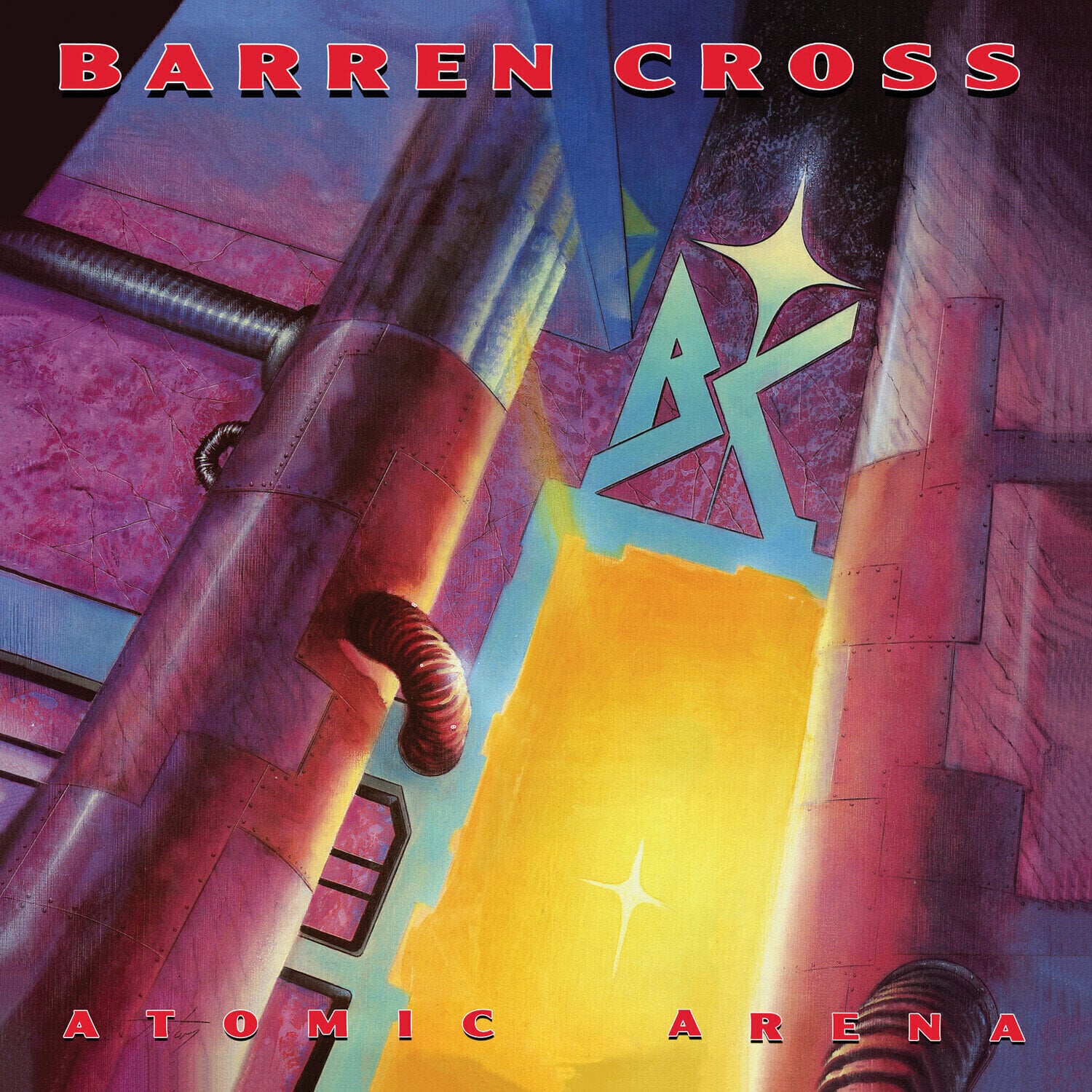 LP ploča Barren Cross - Atomic Arena (Limited Edition) (Reissue) (Remastered) (Purple Coloured) (LP)