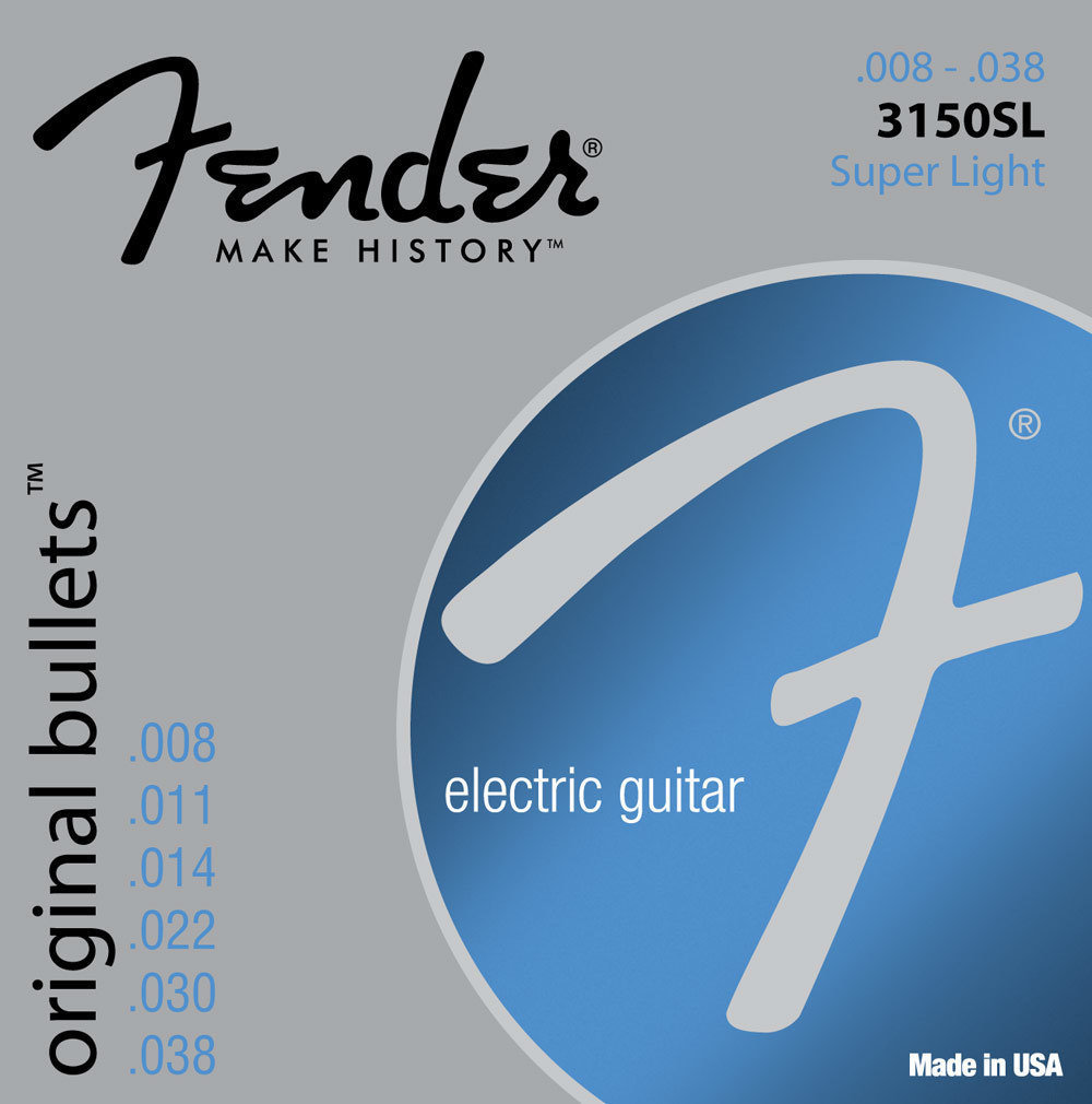 Cordes pour guitares électriques Fender Original Bullet Guitar Strings 8-38