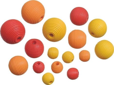 Beads Knorr Prandell Wooden Bead Mix 20 pcs-Yellow/Red - 1