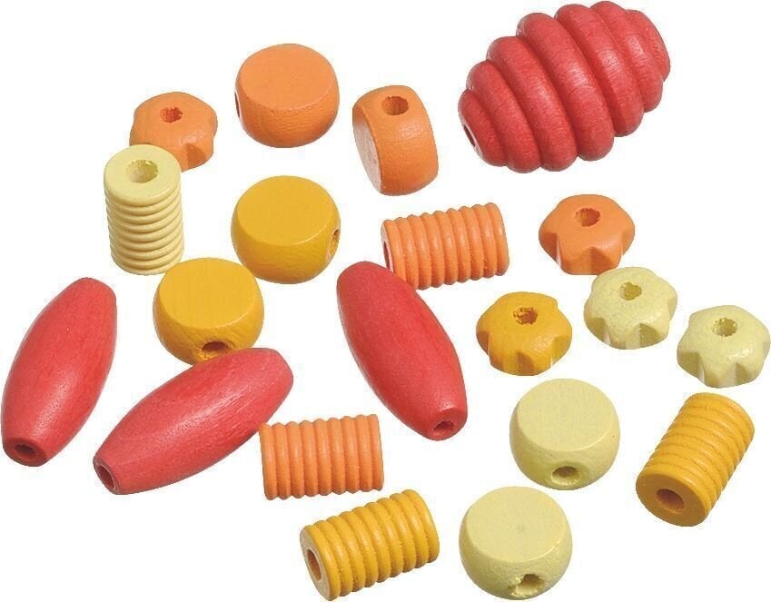 Beads Knorr Prandell Wooden Bead Mix 20 pcs-Yellow/Red