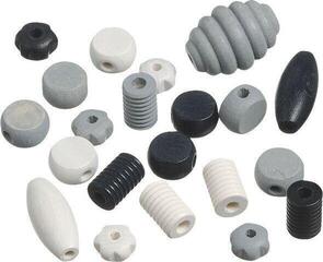 Mărgele pentru bebeluși Knorr Prandell Mărgele mixte din lemn 20 buc.-Black White