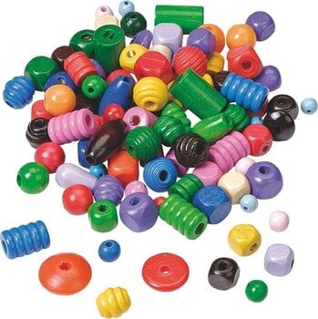 Χάντρες Knorr Prandell Ξύλινες χάντρες από ανάμεικτες ύλες 150 g-Assorted - 1