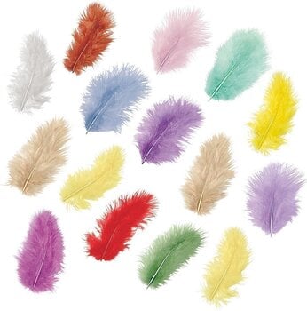 Materiale Knorr Prandell Marabou Feathers 5 cm Assorted 15 pcs - 1
