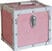Veske/etui til LP-plater Steepletone 7 Inch Vinyl Record Storage Box Pink and White Faux Leather Trim