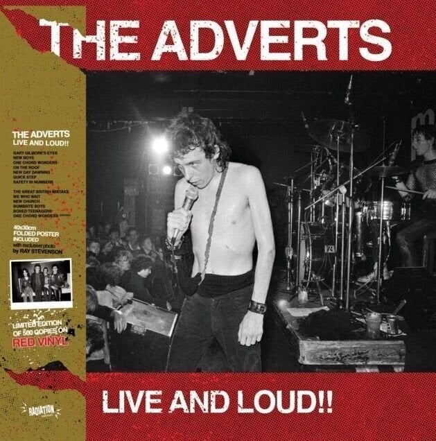 LP ploča The Adverts - Live And Loud!! (Red Coloured) (LP)