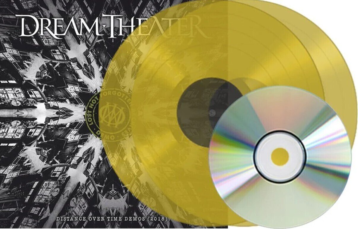 Disc de vinil Dream Theater - Distance Over Time Demos (2018) (Transparent Sun Yellow Coloured) (180g) (2 LP + CD)