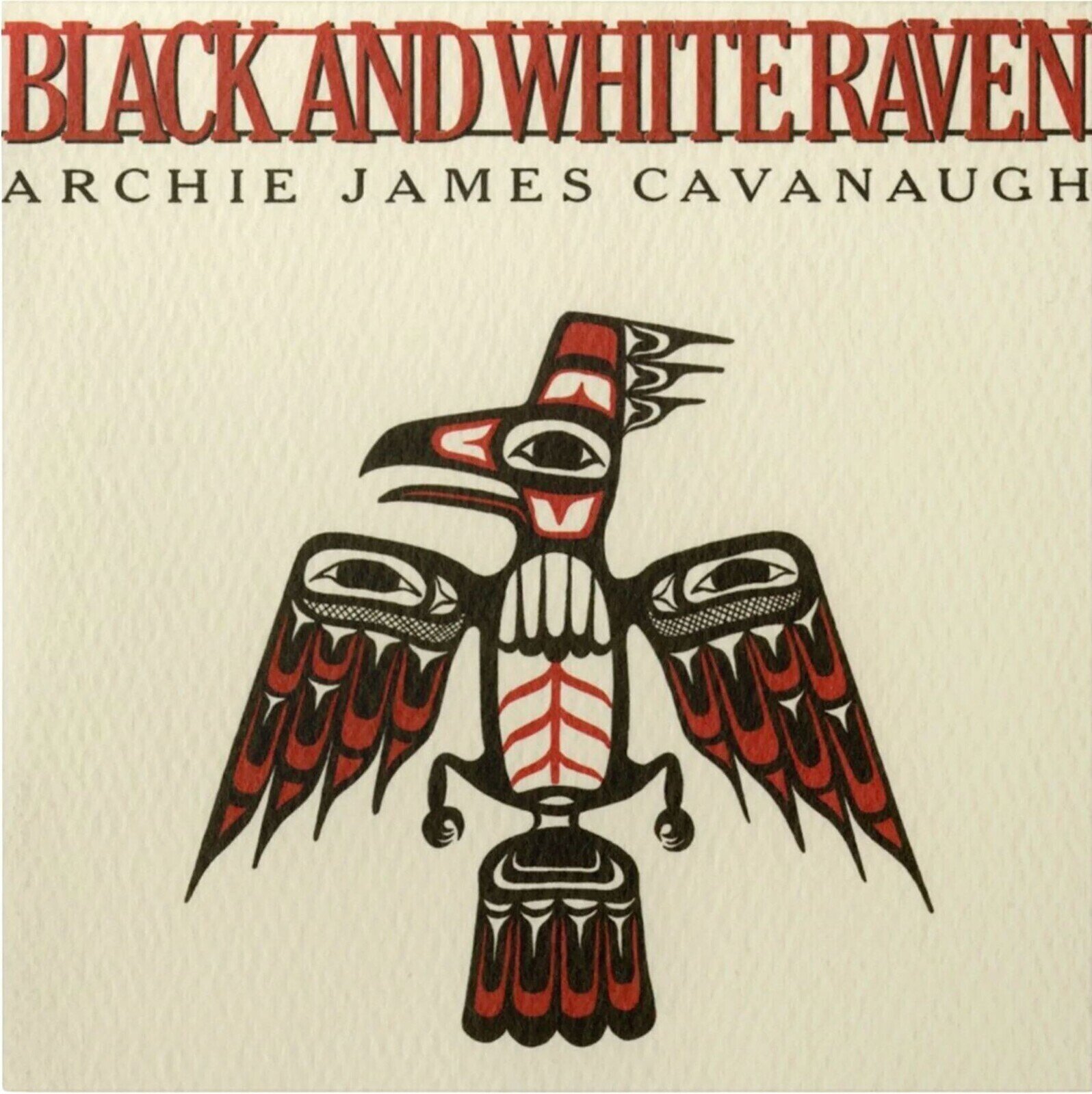LP ploča Archie James Cavanaugh - Black And White Raven (Reissue) (White Opaque Coloured) (LP)
