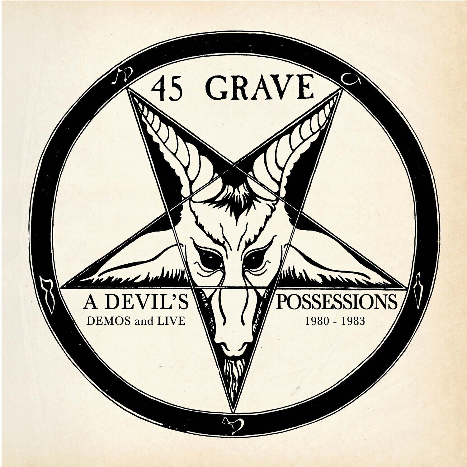 LP ploča 45 Grave - A Devil's Possessions - Demos & Live 1980-1983 (Limited Edition) (Gold Splatter Coloured) (LP)