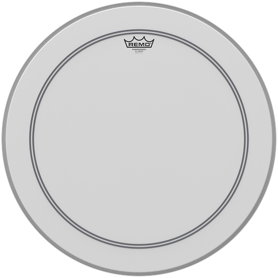Drumvel Remo P3-1124-C2 Powerstroke 3 Coated Clear Dot Bass 24" Drumvel