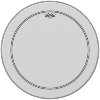 Drumvel Remo P3-1124-C2 Powerstroke 3 Coated Clear Dot Bass 24" Drumvel - 1