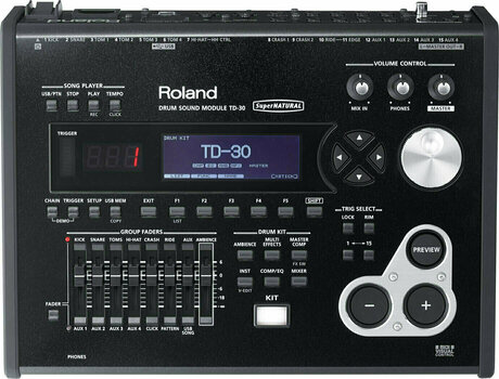 Módulo de som de bateria eletrónica Roland TD-30 Drum sound Module - 1