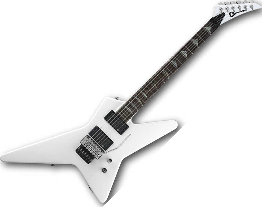 Elektrische gitaar Charvel Desolation DST 1 FR Snow White