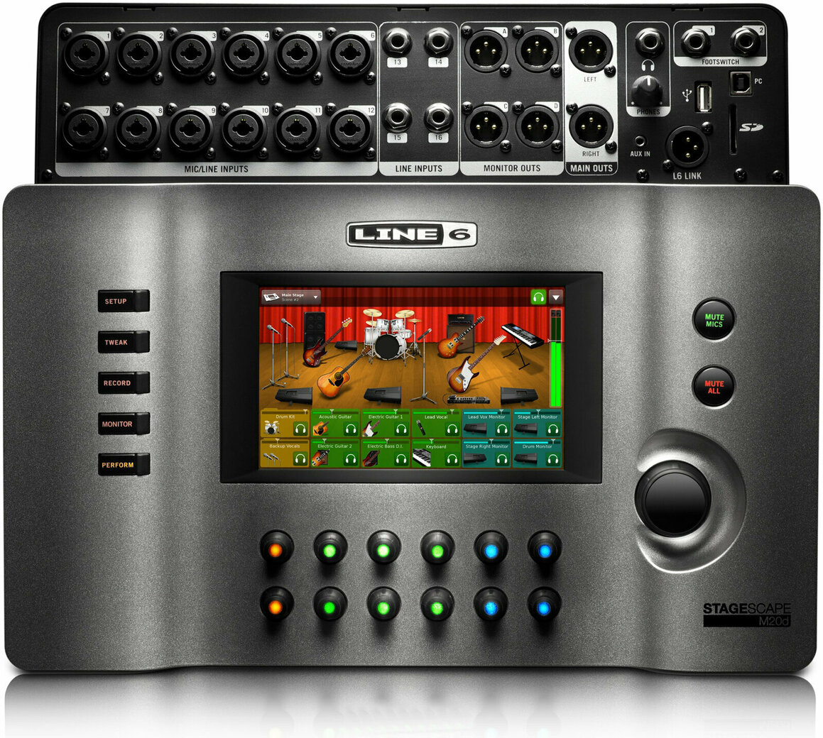 Line 6 StageScape M20d デジタル・ミキサー！ ロードテスト: Line 6 StageSourceスピーカー & StageScape M20d
