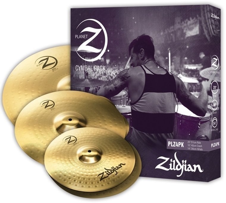 Komplet talerzy perkusyjnych Zildjian Planet Z 4 pack + 10'' Splash FREE