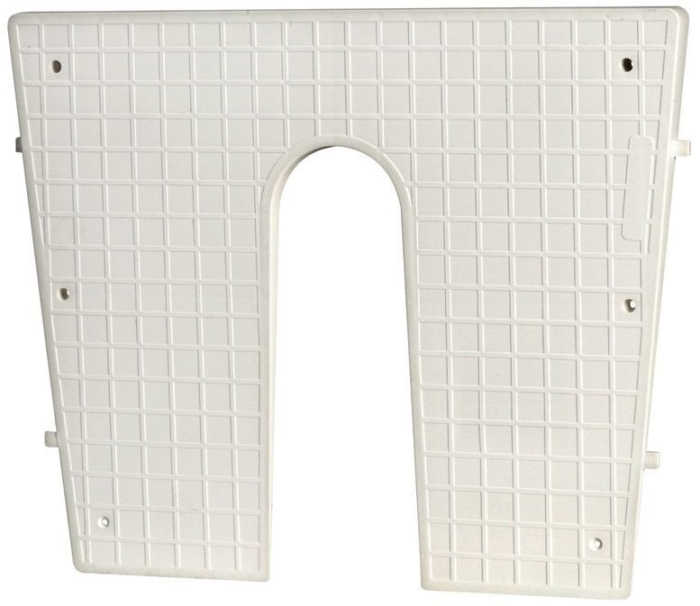 Außenborder Halterung Osculati Stern protection plate white 420 x 340 mm
