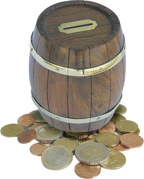 Darček, dekorácia s lodným motívom Sea-Club Coin Box in Barrel Shape