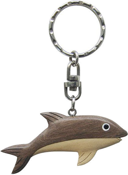 Obeski za ključe Sea-Club Keyring Dolphin Wood