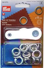 Pribor za tende PRYM Eyelets + Rings 11 mm (3B) 15 11 mm Pribor za tende