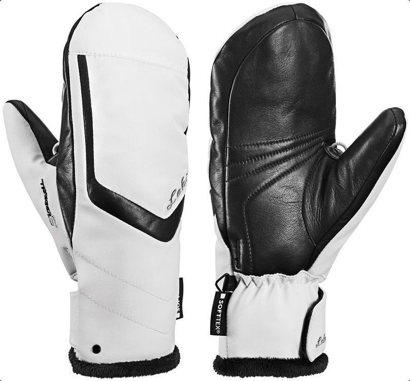 Ski Gloves Leki Stella S Mitt White/Black 6,5 Ski Gloves