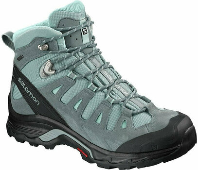Womens Outdoor Shoes Salomon Quest Prime GTX W Lead/Stormy Weather/Eggshell Blue 37 1/3 Womens Outdoor Shoes - 1